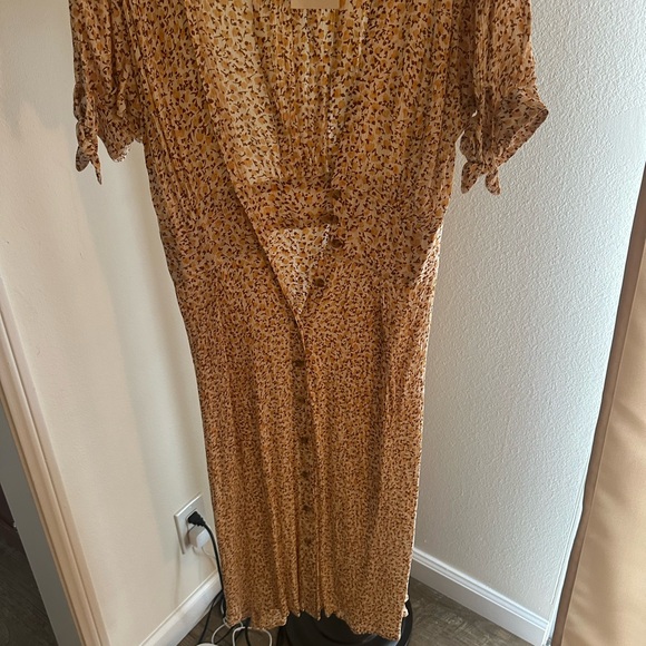 Faithfull the Brand Billie Midi Dress in Dahlia Floral Print size US4/AU8 - Picture 8 of 8